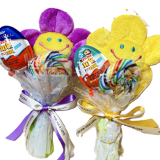 [SSY] 선물포장 - 학예회 발표회 재롱잔치 졸업식 킨더조이&사탕 꽃다발 어린이 유치원 학교 학원 발레, 노랑꽃