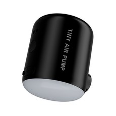 【輕巧便攜】戶外露營氣嘴全配 充氣 抽氣 照明 吹吸兩用, 1個, 多功能迷你電動充氣泵【黑色】