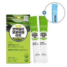 프리벤트라 테이스티 면역젤리 알로에겔 아연 청포도&레몬맛 15포, 3개