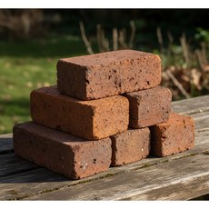 紅磚 - 19 x 9 x 5.5 公分, 紅色, 6個