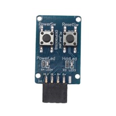 PC-Boot-Mini 마더보드 부팅 테스트 보드 PC 마더보드와 호환용 9핀 PC 켜기/끄기 버튼, 1개, 파란색