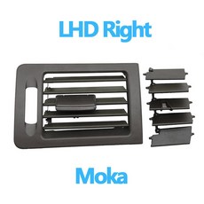 호환 에어컨 그릴 송풍구 커버 패널 몰딩 메르세데스 벤츠 W204 C 클래스 C180 C200 C220 C230 C260 C300 350 2007-2011 LHD 전면 후면 공기, LHD Right Moka