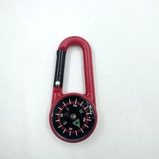 1pc ABS 나침반 다기능 배낭 버클 하이킹 캠핑 액세서리 야외 등산, 빨간, 1개