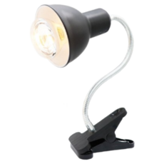 PJ小舖 爬蟲曬背燈 烏龜曬背燈 保暖燈 保溫燈 烏龜水龜陸龜夾燈 爬蟲燈具燈罩 寵物保暖燈 鳥用保暖燈 爬蟲燈, 黑色, 1個