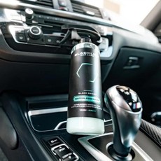 BLACK 블랙line 워터리스 워시 – 고급 차량용 헹굼 없는 고광택 광택 - 페인트 유리 크롬 랩에 안전 소수성 보호 기능이 있는 긁힘 방지 마감 피나 콜라다 향 47