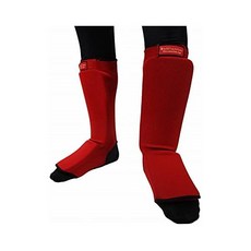 BULL TERRIER FIGHT GEAR 레그 서포터 레드/Bull Terrier 불테리아 레거스 정강이 가드 프로텍터 방어구 코튼 종합 격투기 킥복싱 MMA 가라데 2169