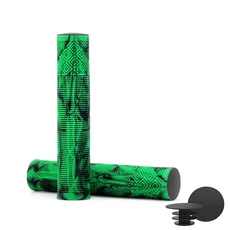 자전거정비Propalm HY-702EP 산악 자전거 그립 미끄럼 방지 편안한 핸들 바 고무 커버 (알루미늄 잠금 링, 05 Green Black, 1개