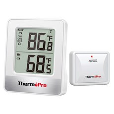 DS-CH Thermo TP200B 150M 원격 범위 가정 온도 모니터 용 무선 디지털 실내 실외 가정용, 1개