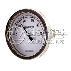 한울계기공업 온도계(75파이 250도) 미터기 배관자재, 75L, 1개