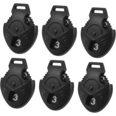 Ailierr 6피스 골프 클럽 헤드 커버 번호 태그 호환교체 가능한 호환교체품 말렛 퍼터 트레이닝 페어웨이 드라이버용 하트 모양 [호환]