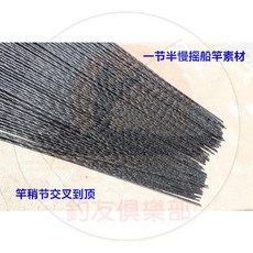 【釣友俱樂部】DIY 竿胚素材 近海船釣慢搖鐵板竿 竿稍交叉碳布釣竿改裝配件, 1.82米 一節半黑色