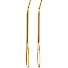 코바늘 뜨개질용 큰 눈 재봉 바늘 태피스트리 손 재봉용 곡선 팁