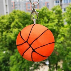 배구공 축구공 농구공 솜인형 발리볼 소품 스포츠 기념품 선물, 1개, 오렌지레드 농구공 9cm