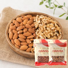 다맘 구운아몬드500g+호두500g, 1세트, 1kg