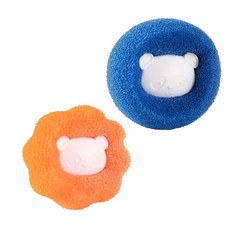 魔力海綿洗衣球 洗衣機清潔球 護洗球 清潔球 海綿球 除毛球 防纏繞 衣物清潔【PP191】, 橘色, 1個