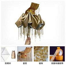 皇帝搞怪雨傘奇葩創意遮陽傘男款學生黑膠搞怪小衆顯眼包 副廠商品
