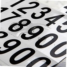 블랙 숫자 스티커 5cm 방수 넘버링 라벨 번호표 순번 재고 분류 분류스티커 라벨스티커