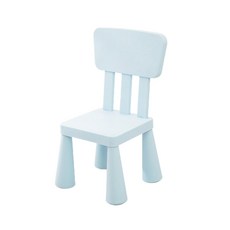 손할매 팡팡 다용도 조립식 낮은 사각 등받이 의자, 블루, 1개