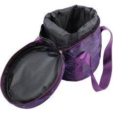 뮤직볼 가방 싱잉볼 보관 크리스탈 휴대용 케이스 외장 포켓 듀얼 2개12인치 퓨어, 12in Pure Purple