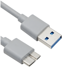 USB 3.0 TO Micro-B 케이블 외장하드 마이크로B 케이블, 20cm, 1개