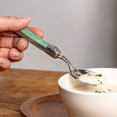 장네론 라귀올 티스푼 디저트식기 디저트스푼 요거트스푼, 1개, 아이보리