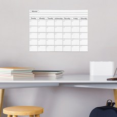 월간 스케줄보드 모던 자석 화이트보드 벽걸이 월간 계획표 달력 빅캣마켓