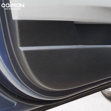 차량인테리어용품 블랙 카본 스토닉 도어커버(호환 상품)