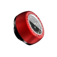 make speed 자전거스템 장착용 시계, 1개, 블랙레드