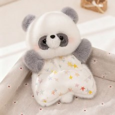 可愛動物造型安撫手偶毛絨玩具娃娃, 豆袋熊貓:16cm, 1個
