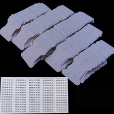 자수 치실 보빈-종이 크로스 스티치 실 정리 카드보드 - 보빈-공예 보빈 165 카드 흰색, 520bobbins, 1개