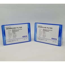현대마이크로 멤브레인필터 MCE재질 공경 0.2㎛ 0.45㎛ 5.0㎛ Membrane Filter, 25/pk, 70mm, 1개