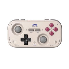 IINE 復古卡片無線連發可喚醒手把 - 無線連接 復古造型 一鍵喚醒 連發功能, 暮光白, 1個, L1194