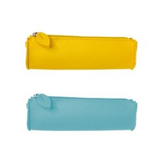 가죽 물방울 필기구파우치 만들기-1인세트(2종 중 택1), 스카이블루, 1개