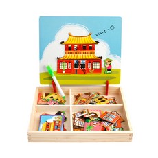 ★재고1개★ 키움 건축놀이마그넷퍼즐, 1개