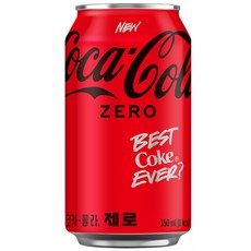 코카콜라 제로 캔, 350ml, 10개