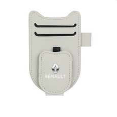 르노 그랑콜레오스 선글라스 안경 클립 홀더 카드 보관 필랑트 QM6 세닉 아르카나 악세사리 용품, 1개, 03 베이지