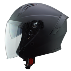 벤시 오픈페이스 오토바이 헬멧 Y-3 내피분리 블루투스 장착가능, XL(58-60cm), 무광검정