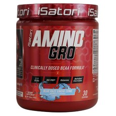 ISATORI AMINO GRO BCAA支鏈胺基酸補充粉 藍色雪酪冰沙口味, 1個, 300g