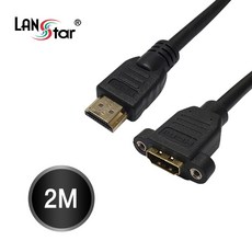 D10838HDMI 판넬형케이블 19P M F SCREW 나사고정 4Kx2K 60Hz 3M 엠지솔루션, D10838HDMI 판넬형케이블 19P M F SCRE, 1개