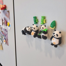 플랜와우 냉장고 자석 팬더 판다 마그네틱, 팬더4종, 1세트