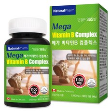 Mega Vitamin B Complex綜合維他命B保健錠, 90顆, 1罐