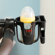 자전거핸들 커피컵꽂이 유모차 손잡이 분유 텀블러 폰 거치대, 1개