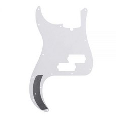 기타 부품 새 일렉트릭 베이스 픽가드 스크래치 플레이트 화이트 1겹 나사 포함 FD 13홀 베이스용 2386571