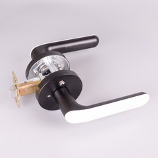 문고리닷컴 도스 비스포크 3300 20형 2TA 국산 방문손잡이, 블랙 앤 화이트, 1개