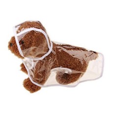 투명디자인 강아지우비 애견옷 강아지의류 패션 의류, 단일사이즈, 1개