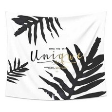 패브릭 북유럽 1호 검정파초잎 가림막 (대) 150X130kty6+2CBC