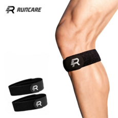 RX 런케어 촥 감기는 슬개건 무릎보호대 러닝 용품, 블랙, 2개