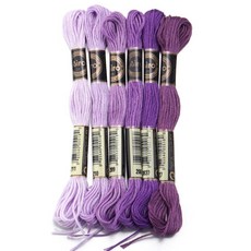 폴리에스터 크로스 자수실 바느질 공예 천, 31. Purple01