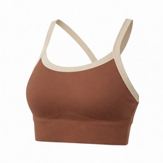나인나 에어핏 패드 일체형 스포츠 브라탑 요가 피트니스 데일리 노와이어 브라