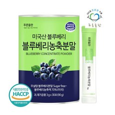 푸른들판 블루베리 농축 분말 스틱 3gx30개입 1개 무설탕 파우더